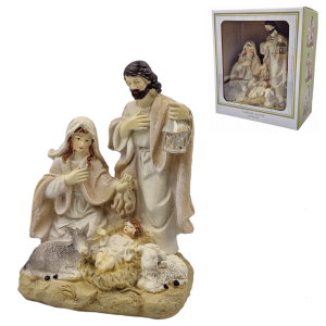 Szopka bożonarodzeniowa ceramiczna 18 x 8 x 16cm wzór-B /35226-B