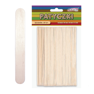 Patyczki kreatywne (do lodów) naturalne 60szt /23304