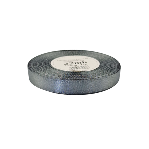 Wstążka satynowa z brokatem SREBRNA 12mm x 22m /10208