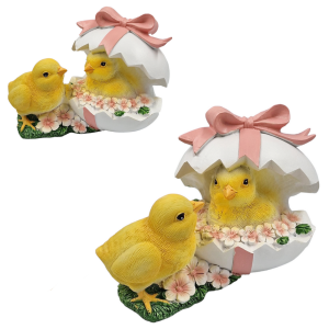 Kurczaki w jajku - figurka ceramiczna 12 x 15cm /30961