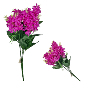 Bukiet OSTRÓŻKA różowa 7 gałązek na stelażu - 48cm /06253-RB