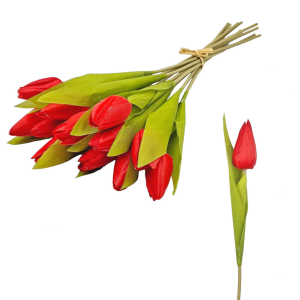 Tulipan 40cm - CZERWONY /31499-CW