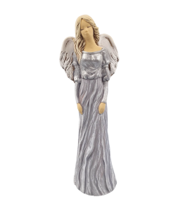 Figurka ceramiczna ANIOŁ 36cm "Beata" grafitowy /17526-GSZ