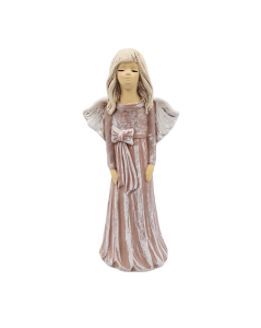 Figurka ceramiczna ANIOŁ 24cm "Lili" brązowy /53132-BRP