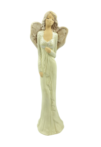 Figurka ceramiczna ANIOŁ 36cm "Klaudia" pistacjowy /12323-PP
