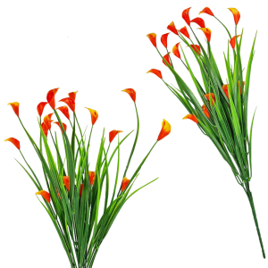 Bukiet KALLA pomarańczowa mini - 7 gałązek - dodatek florystyczny /92080-O