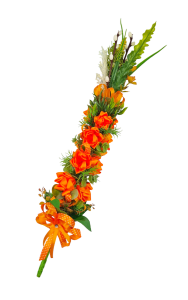 PALMA wielkanocna (rękodzieło) POMARAŃCZOWA 50cm /81021-PM