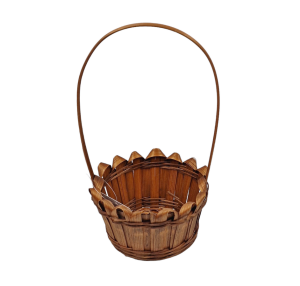 Koszyk KOSZYCZEK wiklinowy 20cm BRĄZOWY /68101-BR