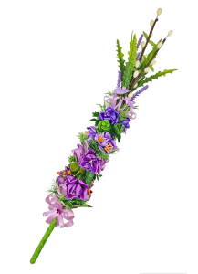 PALMA wielkanocna (rękodzieło) LAWENDOWA 65cm /81022-FL