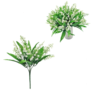 Bukiet KONWALIE 5 gałązek na stelażu - 30cm /06185