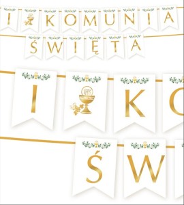 Girlanda komunijna " I KOMUNIA ŚWIĘTA " /61181