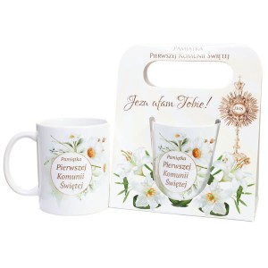 Kubek ceramiczny PAMIĄTKA I Komunii Św. /67370