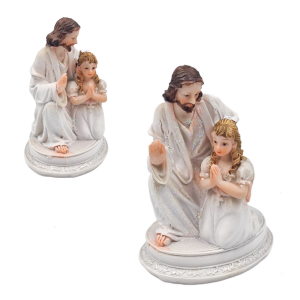Figurka ceramiczna - komunia JEZUS DZIEWCZYNKA 10cm /36054-DZ