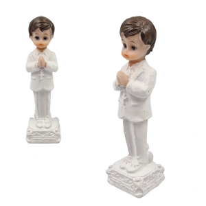Figurka ceramiczna - komunia CHŁOPIEC 13cm /91954-CHŁ