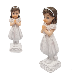 Figurka ceramiczna - komunia DZIEWCZYNKA 13cm /91954-DZ