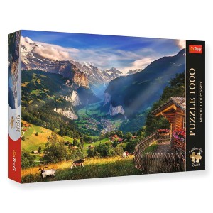 Puzzle Premium 1000 el. DOLINA LAUTERBRUNNEN - SZWAJCARIA Trefl /08217