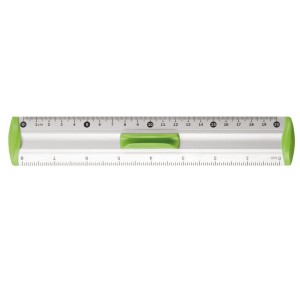 Linijka aluminiowa 20cm z uchwytem na ołówek TETIS /9741