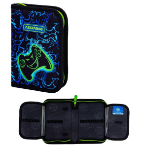 Piórnik 2-klapkowy bez wyposaż. GAMING Astrabag /21151