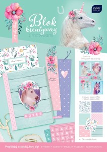 Blok kreatywny A4 z naklejkami I LOVE PONY Inter-Druk /2232