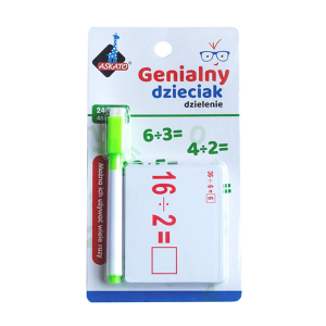 Fiszki arytmetyczne DZIELENIE Genialny Dzieciak /10219