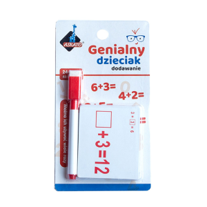 Fiszki arytmetyczne DODAWANIE Genialny Dzieciak /10189