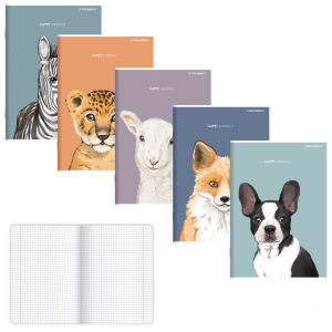 Zeszyt A5/96k. kratka SWEET ANIMAL TOP /13264