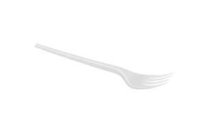 Widelec jednorazowy plastik. 100 szt BIAŁY /9265