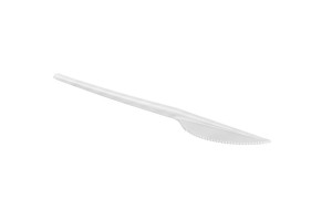 Nóż jednorazowy plastik. 100 szt BIAŁY /8268