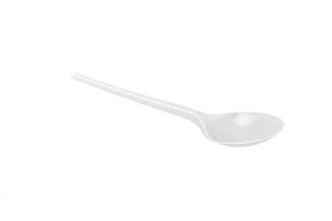 Łyżka jednorazowa duża plastik. 100 szt BIAŁA /0262