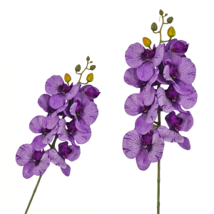 Storczyk FIOLETOWY - gałązka 78cm 8 kwiatów + pąki na łodydze /83362-7