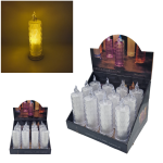 Świeca dekoracyjna LED crystal 20cm - wkład do znicza MA-620