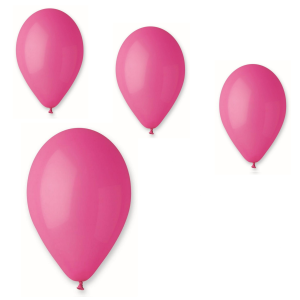Balony FUKSJA 20szt - 10" 26cm pastelowe /90710