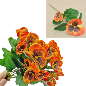 Bratki - gałązka 2 kwiaty - 33cm /97749-982