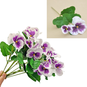 Bratki - gałązka 2 kwiaty - 33cm /97749-2739