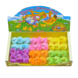 Kurczaki kolorowe 4cm 6kol. MIX /57506
