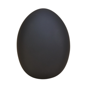 Jajko ceramiczne 12cm CZARNE gumowane /96567