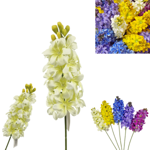 Kwiat HIACYNT biały 53cm /71763-WH