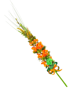 PALMA wielkanocna (rękodzieło) POMARAŃCZOWA 66cm /57051-OR