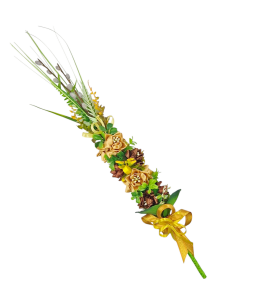 PALMA wielkanocna (rękodzieło) BRĄZOWA 66cm /59073-BR