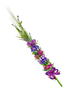 PALMA wielkanocna (rękodzieło) FIOLETOWA 66cm /43017-FL-B