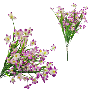 Bukiet ŻONKILE MINI FIOLETOWE 11 gałązek na stelażu - 58cm /72326-V