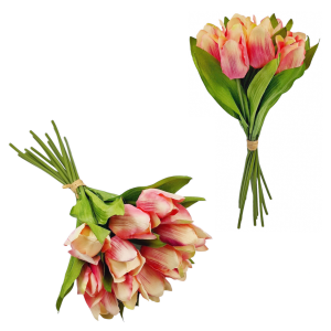 Tulipany RÓŻOWE bukiet 12szt /19315-PN