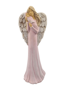 Figurka ceramiczna ANIOŁ 39cm "Aurelia" z dzieciątkiem /51596-RP
