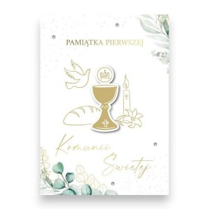 Karnet okolicznościowy 3D Pamiątka I Komunii św. GM-1162 /94227