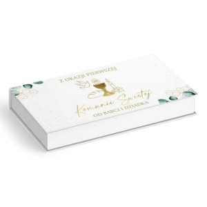 Pudełko ozdobne z okazji I Komunii Świętej od BABCI I DZIADKA /95309-95224