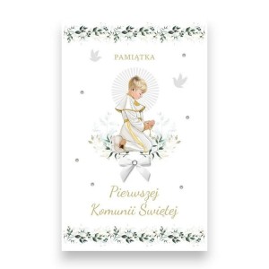 Karnet LUX 3D Pamiątka I Komunii św. CHŁOPIEC LUX-147 /94517-14420