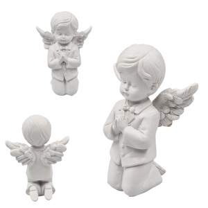 Figurka ceramiczna ANIOŁ - komunia CHŁOPIEC 11cm /00016-CHŁ