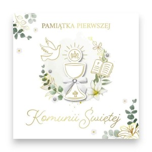 Karnet okolicznościowy 3D Pamiątka I Komunii św. KL-16 /94456-98466