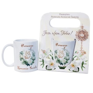Kubek ceramiczny PAMIĄTKA I Komunii Św. /86005