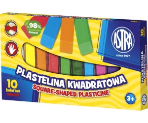 Plastelina 10 kol. kwadratowa Astra /7498